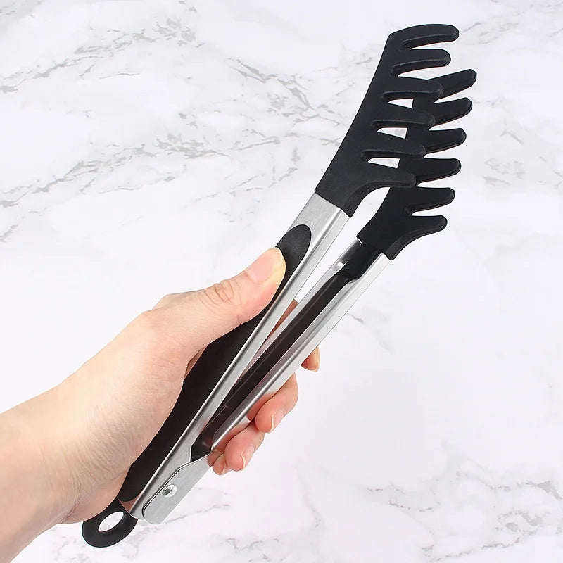 Spaghetti Tongs Silicone Noodle Pasta Food Clip Pasta Scoop Colander Egg White Separator Drain Spoon Kitchen Accessories