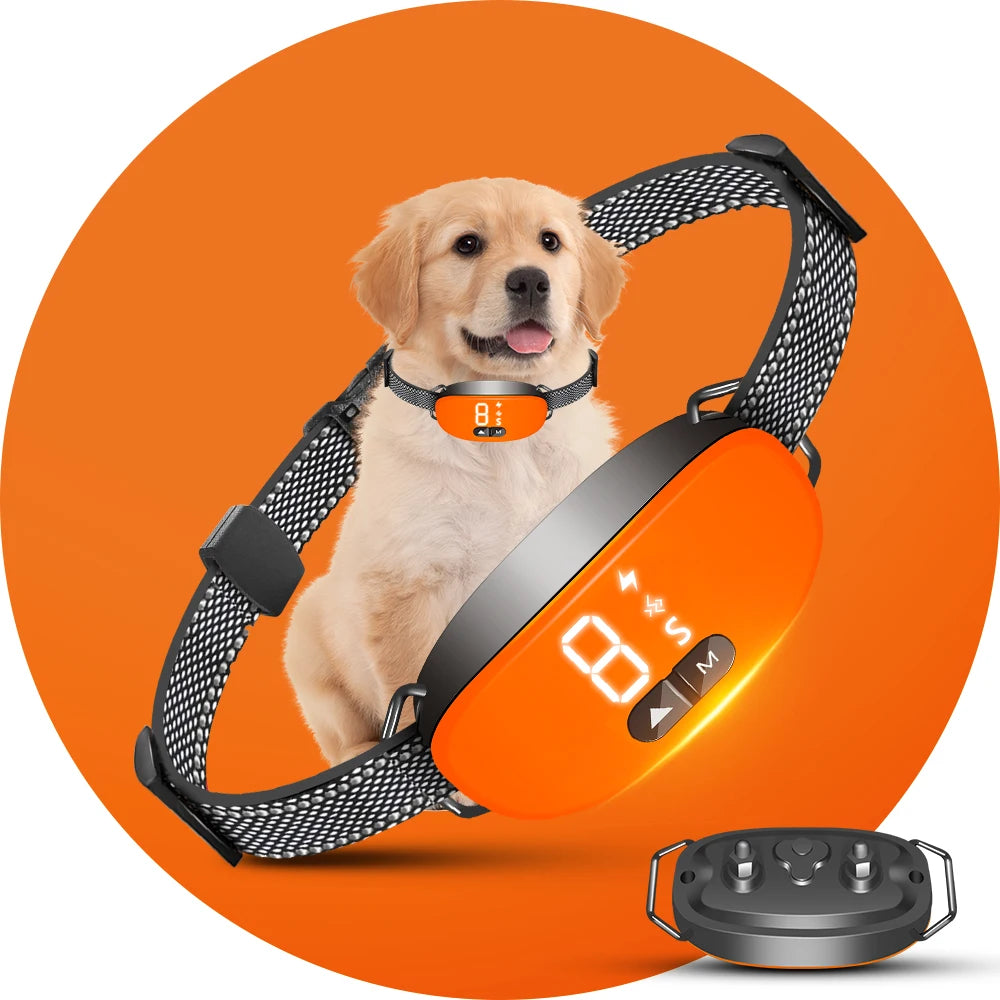 2024 New Dog Bark Collar, Rechargeable Smart Barking Collar, anti Bark Training Collar with Adjustable Sensitivity Beep Vibratio
