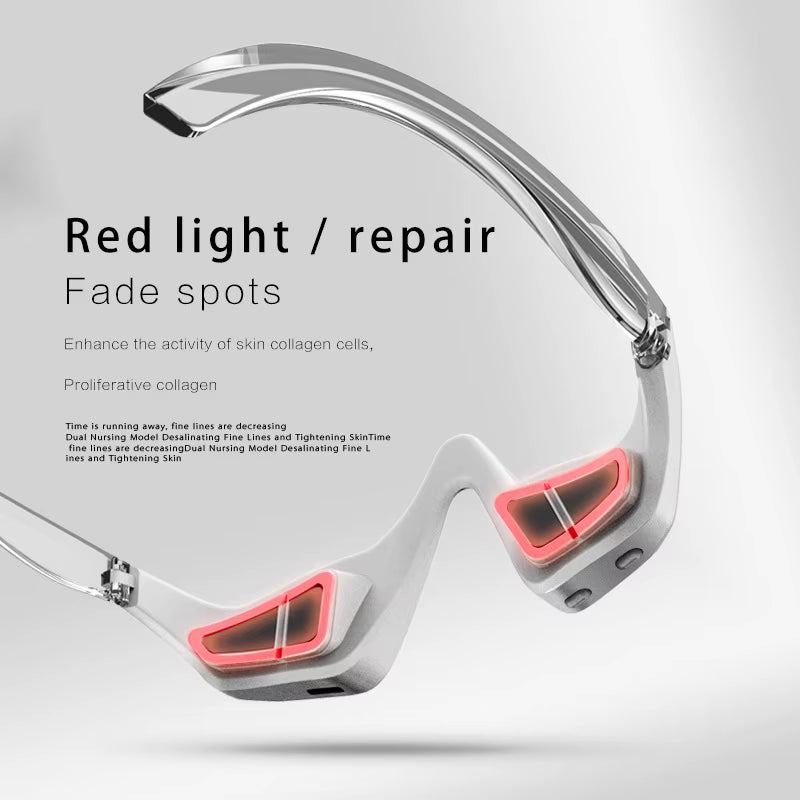 EMS Red Light Therapy Anti-Aging Eye Massager Eyes Fatigue Relief Relaxation Relieve Dark Circles Hot Compress Eye Care Massage